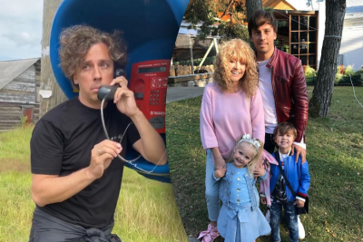 Максим Галкін і Алла Пугачова з дітьми