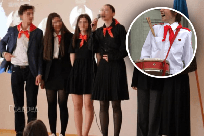 Нагадували піонерські галстуки: у мережі спалахнув скандал через вбрання учнів печерської школи Нагадували піонерські галстуки: у мережі спалахнув скандал через вбрання учнів печерської школи