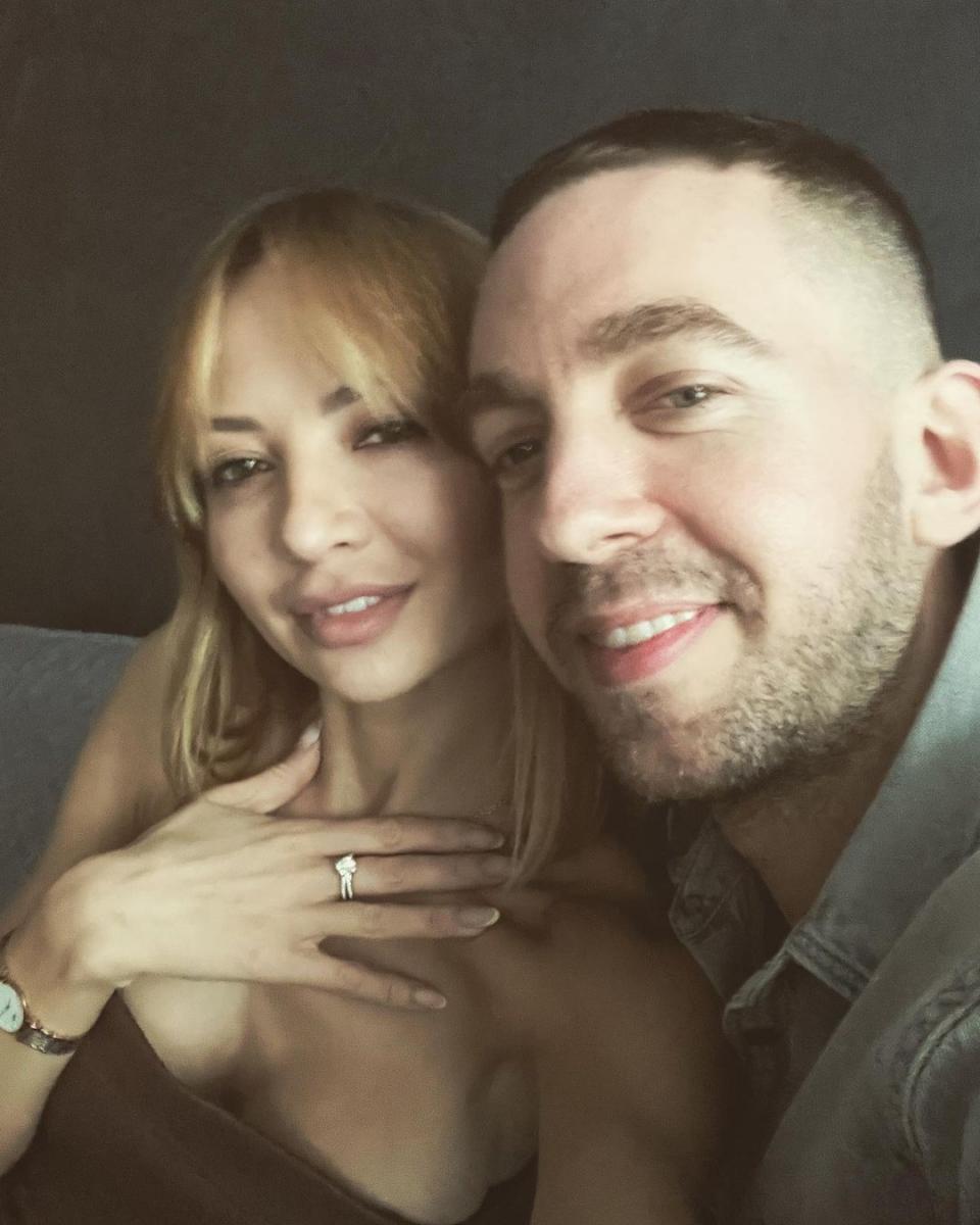 Ірина Сопонару з нареченим Різом