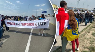 Освистали и отправили за кораблем: в Грузии протест из-за первого за 4 года рейсового самолета из РФ