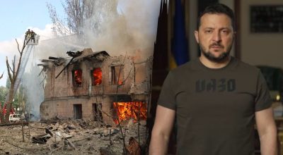 Владимир Зеленский, ракетный удар по Днепру Владимир Зеленский, ракетный удар по Днепру