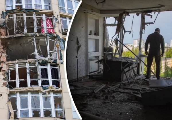 "Стіни немає, від меблів – лише шматки": кияни з пошкодженої дроном квартири розповіли, як вижили