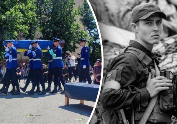 На колінах і зі сльозами на очах: на Черкащині попрощалися з нацгвардійцем, якого збив суддя