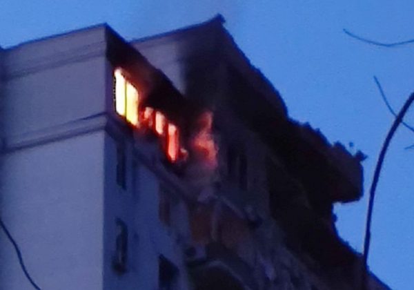 "Вибух і полум'я, це просто страх": очевидці про удар РФ дроном по будинку в Києві