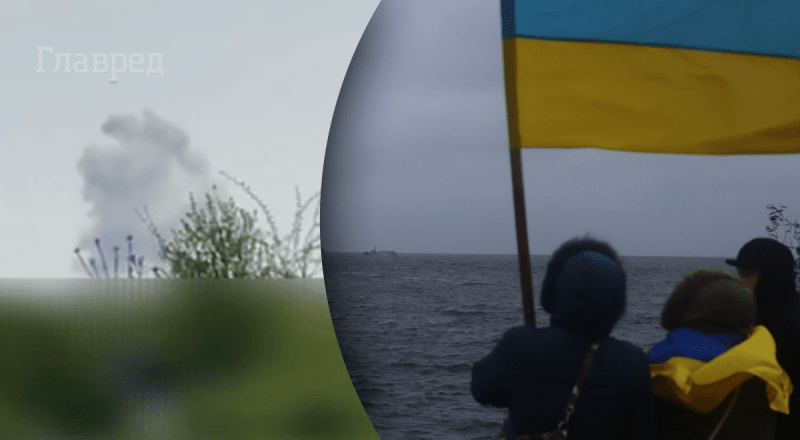 Взрывы в Крыму: оккупанты показали фото "прилета украинской баллистической ракеты"