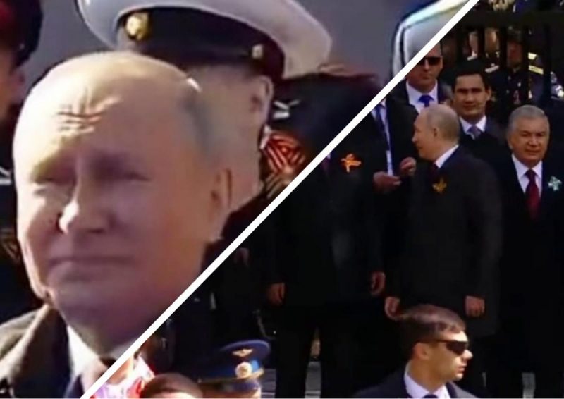 Струхнул и начал оглядываться: Путина напугала странная "бавовна" на параде в Москве