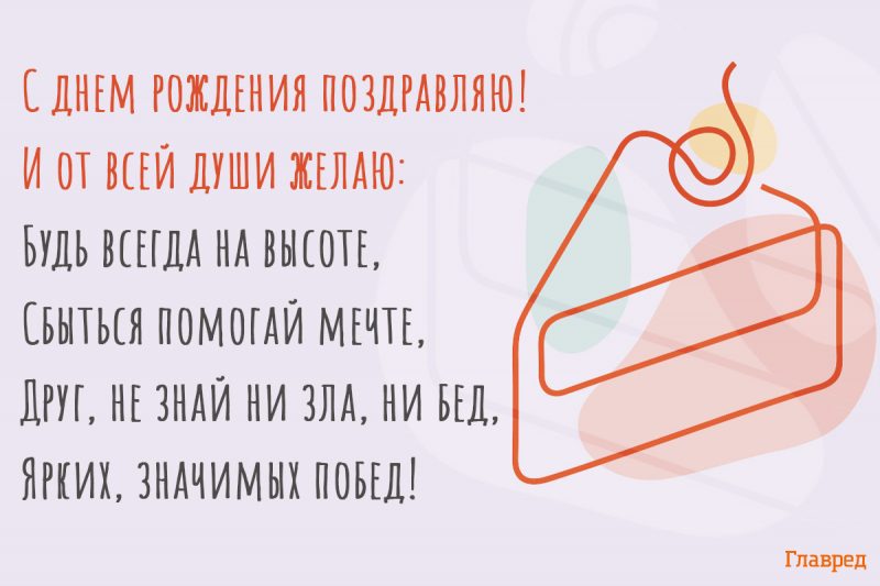 Поздравления с днем рождения другу своими словами