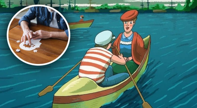 Зрительный обман: только гений заметит лодочника на самой сложной оптической иллюзии