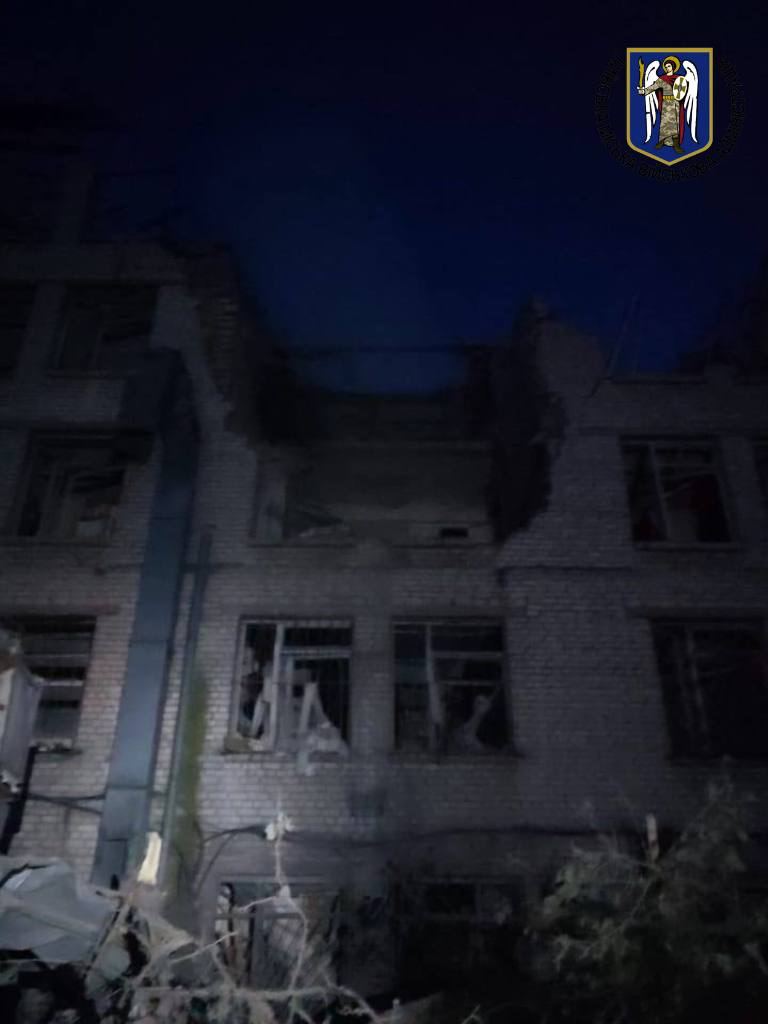 Наслідки нічного ракетного удару по Києву Наслідки нічного ракетного удару по Києву