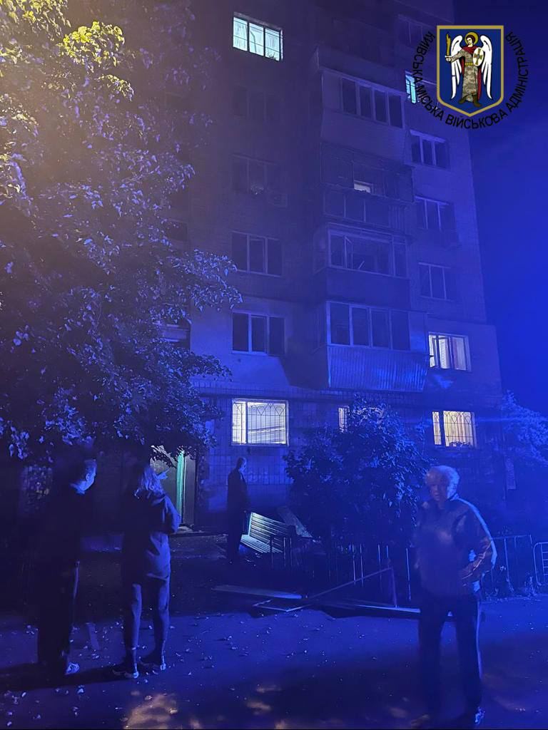 Наслідки нічного ракетного удару по Києву Наслідки нічного ракетного удару по Києву