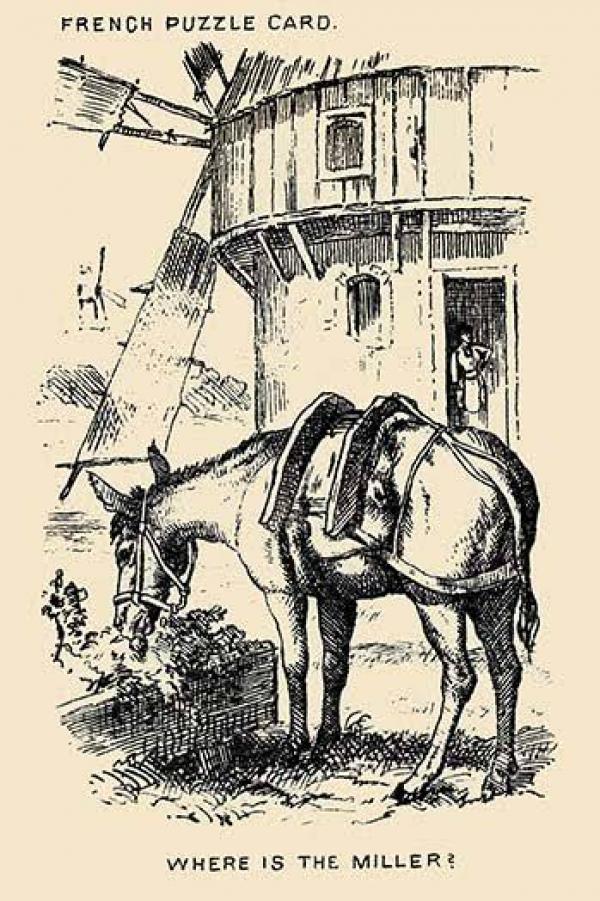 Сложная оптическая иллюзия из 19 века: только люди с высоким IQ найдут лицо всадника