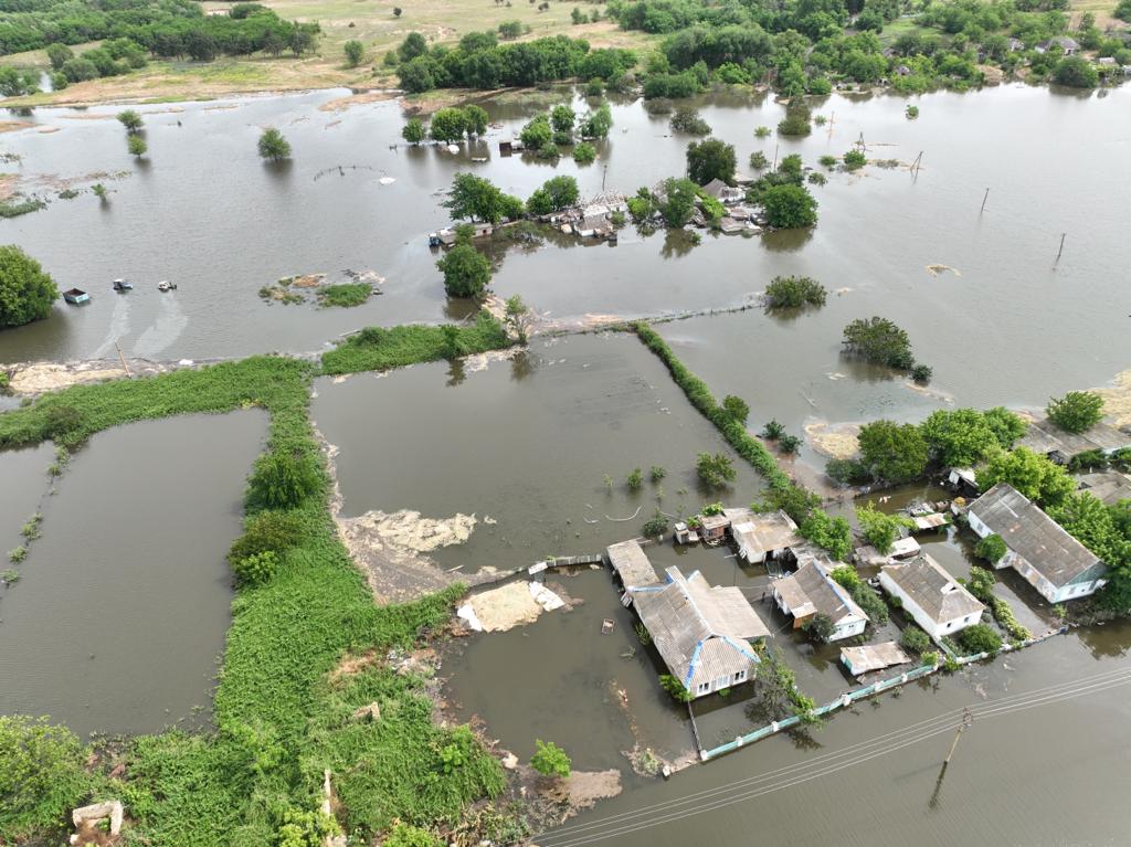 Ситуація із підтопленням у Херсонській області Ситуація із підтопленням у Херсонській області