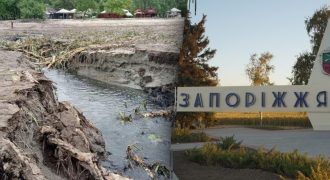 В Запорожье обмелел Днепр: жители "задыхаются" от вони