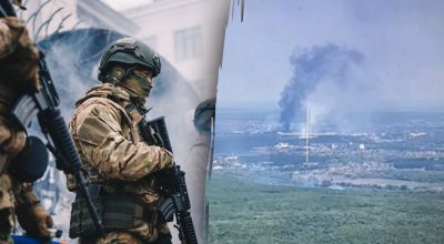 Все в дыму: российские добровольцы уничтожили оккупантов в Шебекино