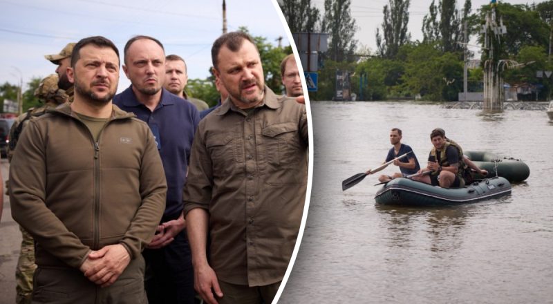 Зеленский на Херсонщине решает, как преодолевать катастрофу: "Много важных вопросов"