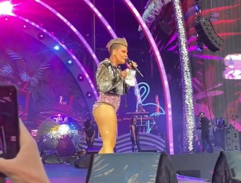 Фанат швырнул прах своей матери в певицу Pink: та отреагировала