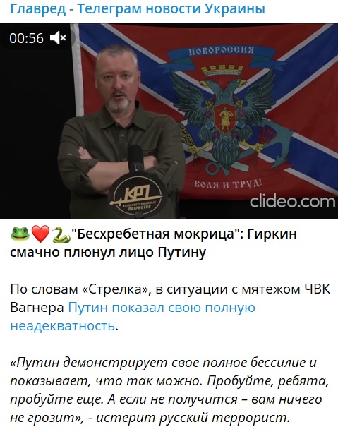 'Безхребетна мокриця': Гіркін смачно плюнув в обличчя Путіну 'Безхребетна мокриця': Гіркін смачно плюнув в обличчя Путіну