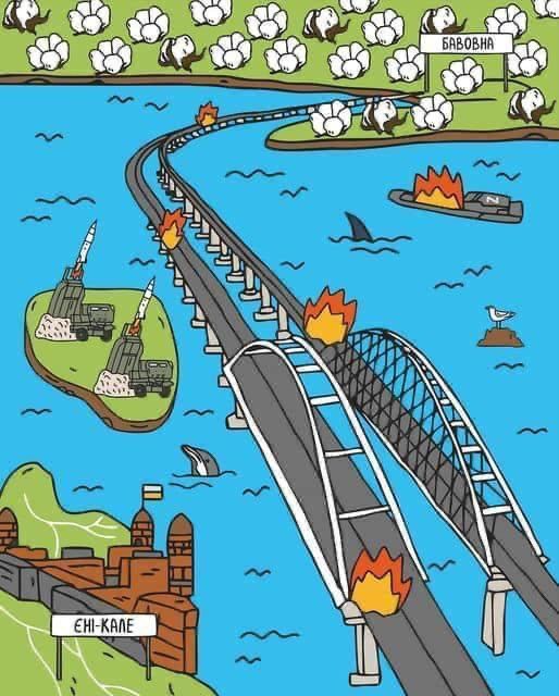 Вибух на Кримському мосту: меми