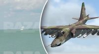 У Росії плюхнувся в море штурмовик Су-25: росіяни стояли з відкритими ротами