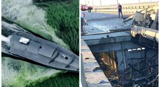 Бесшумный водный дрон вели по спутнику: эксперты об атаке на Крымский мост