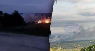 Взрывы в оккупированном Крыму: горит полигон и детонирует склад БК оккупантов
