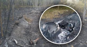 Массированный удар РФ: появились фото сбитой ракеты под Днепром
