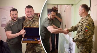 Зеленский неожиданно вручил подарки Залужному и Сырскому ко дням рождения