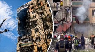 В Кривом Роге во время спасательных работ начала падать 9-этажка: появились кадры