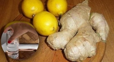 Лимон, імбир, вода