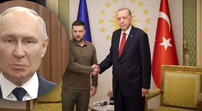 Володимир Зеленський, Реджеп Ердоган, Володимир Путінр Володимир Зеленський, Реджеп Ердоган, Володимир Путінр