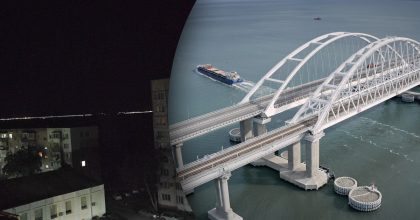 На Крымском мосту прогремели взрывы, упал пролет: что известно