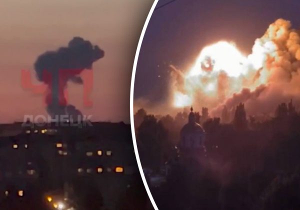 Клубы черного дыма и сильнейшие взрывы: в оккупированной Макеевке мощная "бавовна"