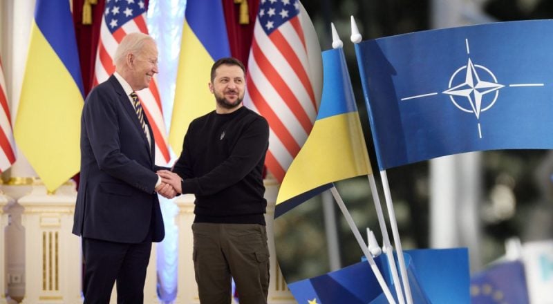 Зеленский призвал Байдена  незамедлительно пригласить Украину в НАТО