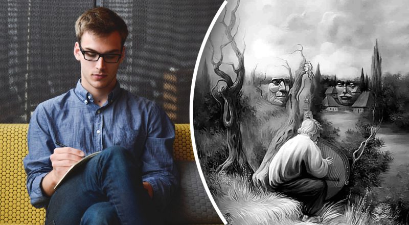 Оптическая иллюзия от украинского художника: надо найти 6 лиц за 11 секунд