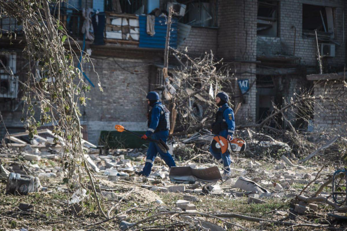 Наслідки ракетного удару по Покровську Наслідки ракетного удару по Покровську