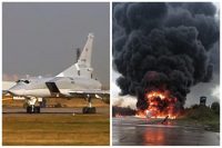 Ту-22 готувався до вильоту, але згорів дотла: деталі удару по військовому аеродрому РФ