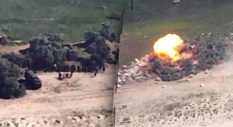 5 ракет попали в цель: ВСУ взорвали оккупантов на острове Джарылгач