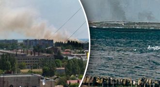 В Бердянске прогремел мощный взрыв в районе порта: начался большой пожар