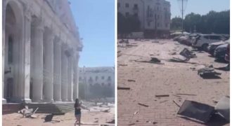 РФ ударила по центру Чернигова баллистикой, много погибших и раненых
