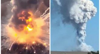 Гигантская вспышка и клубы дыма: в Крыму взорван ЗРК С-400 РФ вместе с оккупантами