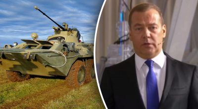 Медведєв визнав, що 'переговори' з Україною не зупинять Росію захоплювати нові міста