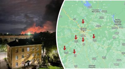 В РФ гремели мощные взрывы, в Пскове горел аэродром: повреждены четыре Ил-76