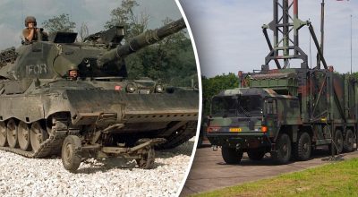 Танк Leopard 1A5, радар TRML-4D Танк Leopard 1A5, радар TRML-4D