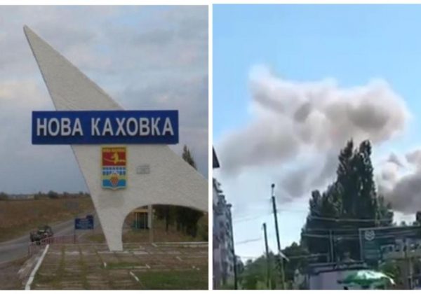 Мощный прилет в Новой Каховке: ВСУ взорвали пункт управления войск РФ