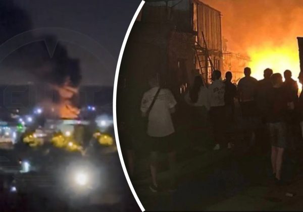 Ночью под Москвой прогремели мощные взрывы: в Домодедово вспыхнул сильный пожар
