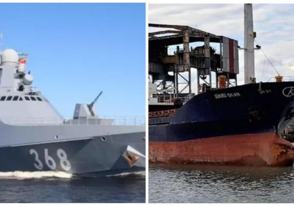 Пиратство РФ в Черном море: корабль оккупантов открыл огонь по сухогрузу