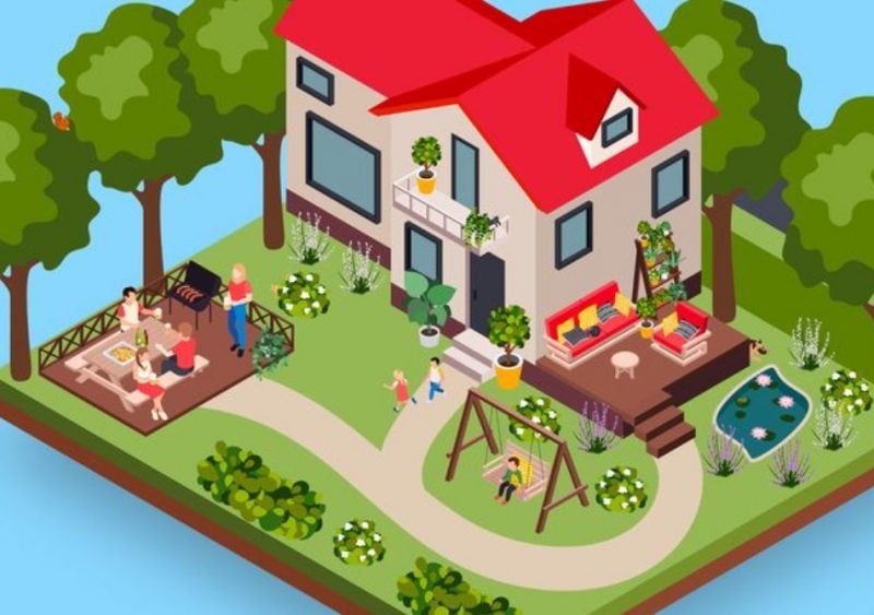 Каверзная оптическая иллюзия: нужной найти 6 животных, которые спрятались в саду