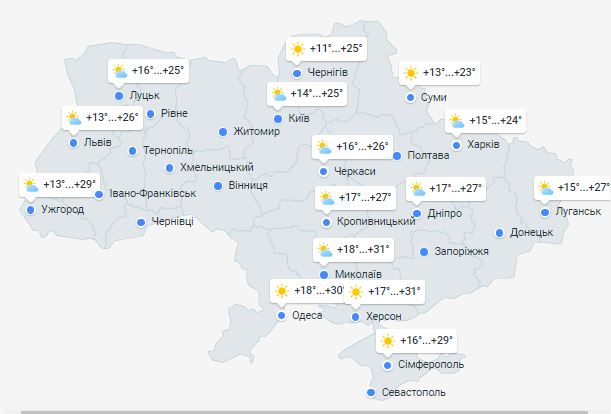 Погода в Украине 7 сентября
