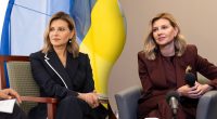 Олена Зеленська засвітила грайливе декольте на зустрічі з першою леді США