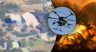 СБУ тремя дронами взорвала "избирательный участок" оккупантов на Запорожье